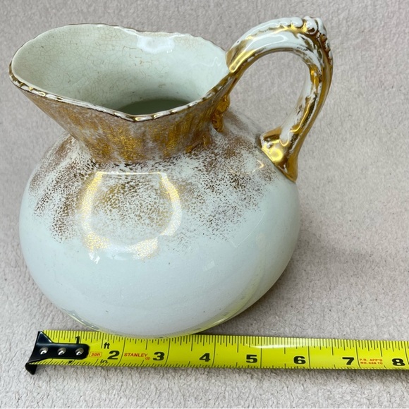 Vintage China Water Pitcher-White/Gold Luster-Classic-French-Traditional-Formal - Picture 10 of 10